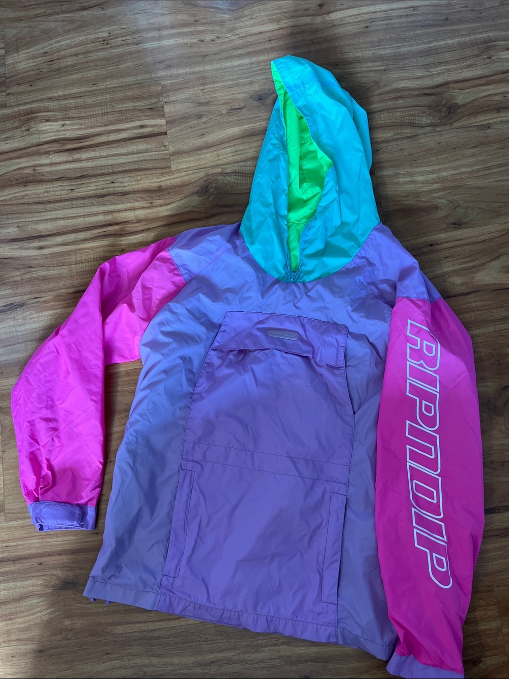 Ripndip Colorblock Pullover Anorak - Pink, Purple & Aqua